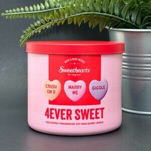BBW 4ever Sweet Bath & Body Works x Sweethearts 3 Wick Candle